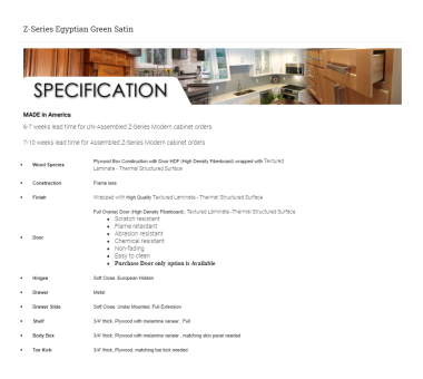 Z-Series Egyptian Green Satin